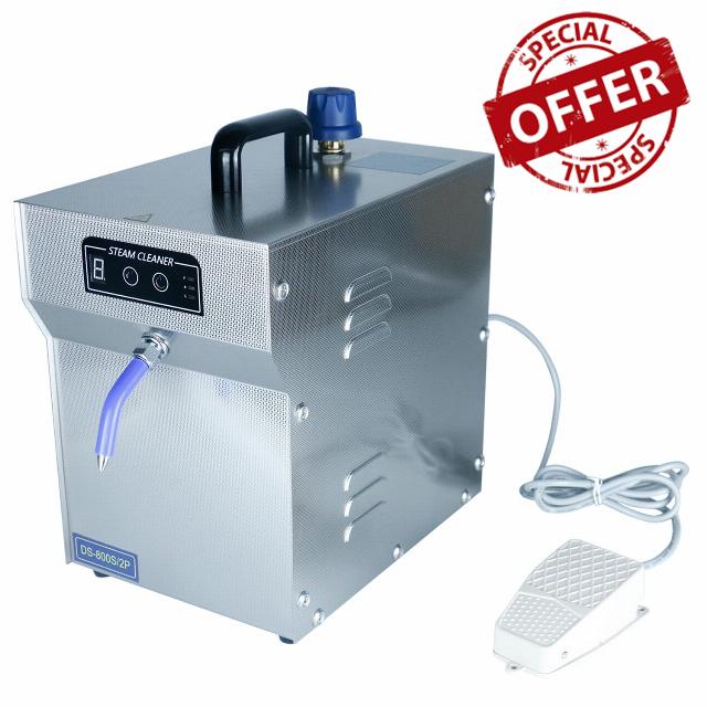 Jewelry Steam Cleaner Machine Professional for Ring Watch 1200W High Pressure Gemstone Cleaned Steamering for Diamond Gold Silver 2L Stainless Steel Automatic Cleaning Equipment for Eyeglasses Scalpel
