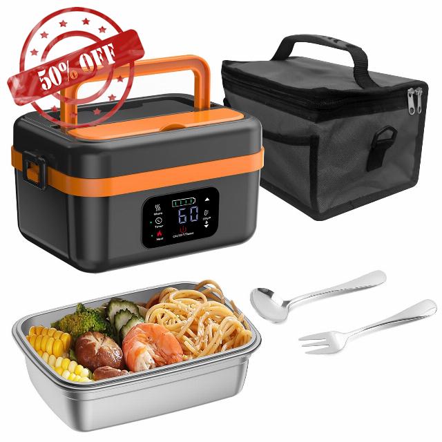 Electric Lunch Box For Adults - Heated Lunch Box For Men Women Insulated & Self Heating