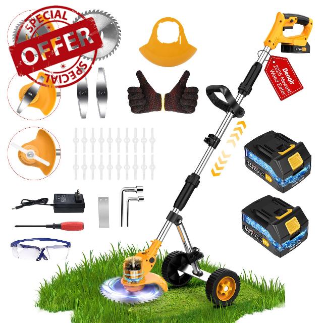 Electric Weed Wacker Cordless Weed Eater Battery Powered 21V