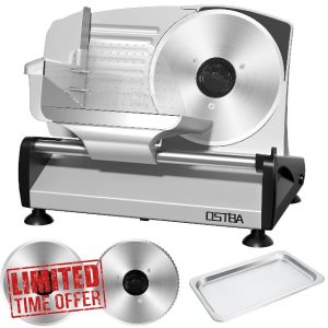 OSTBA Meat Slicer with Quiet DC Motor