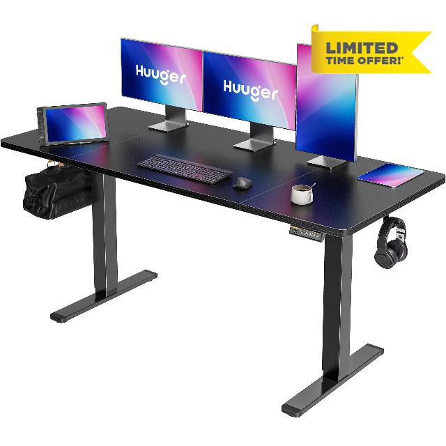 Huuger 55 x 28 Large Electric Standing Desk