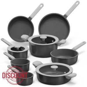 CAROTE 11pcs Pots and Pans Set Non Stick