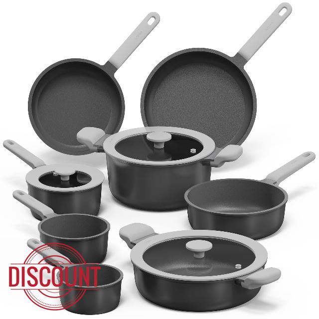 CAROTE 11pcs Pots and Pans Set Non Stick