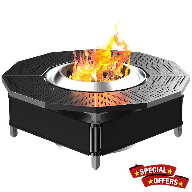 Fire Pit Surround Tabletop Use for Solo Stove Bonfire Ranger Yukon 2.0