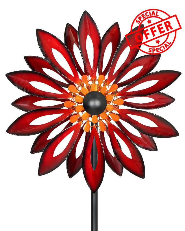 Wind Spinners Outdoor - Large Kinetic Metal Wind Sculptures & Spinners for Yard and Garden