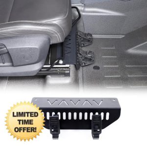 Front Seat Flashlight Mount Holder Bracket for INEOS Grenadier 2020-2025 Passenger Underseat Flashlight Holder Front Seat Mount Molle Panel Co-Pilot Seat Torch Storage Mounting Bracket Carbon Steel