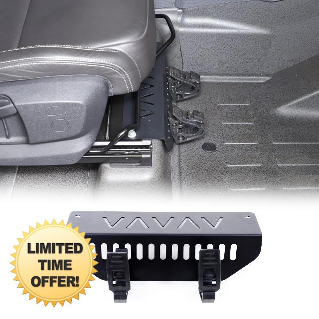 Front Seat Flashlight Mount Holder Bracket for INEOS Grenadier 2020-2025 Passenger Underseat Flashlight Holder Front Seat Mount Molle Panel Co-Pilot Seat Torch Storage Mounting Bracket Carbon Steel