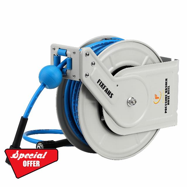 Pressure Washer Hose Reel with Hose