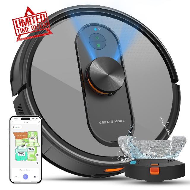 Robot Vacuum and Mop with Mapping