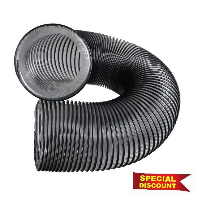 Leaf Vac Vacuum Hose 6 Foot of 8 Inch PVC Flexible Grass Catcher Bagger for DR Agri-Fab Etc