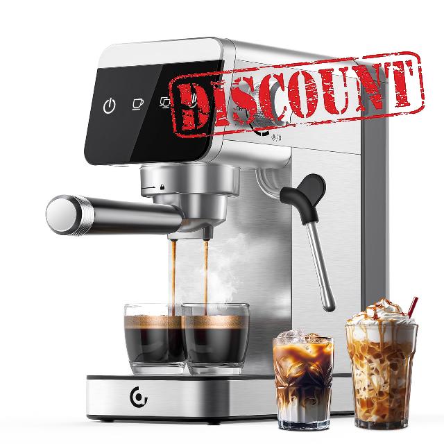 Espresso Machines with LED Touch screen