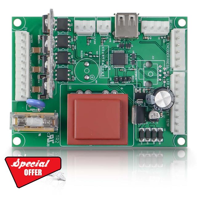 SRV7077-050 Circuit Control Board 115/120V AC Fit for PelPro PP130 for Pleasant Hearth PH50PS PH50CABPS