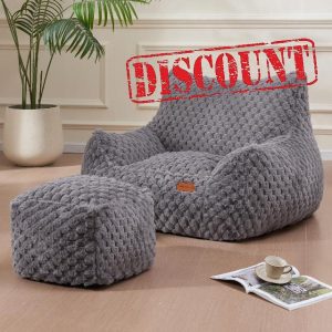 Gaming Chair Comfy Bean Bag Couch Sofa Chair for Bedroom