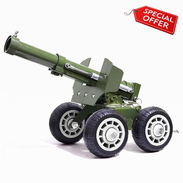 Stainless Steel Mini Cannon Model 24 Inches 13 lbs – A Colossal Firecracker Launcher with Adjustable Angle