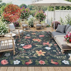 Uphome Indoor Outdoor Area Rug 8x10 ft