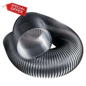 Leaf Vac Vacuum Hose 8 Foot of 8 Inch PVC Flexible Grass Catcher Bagger for DR Agri-Fab Etc