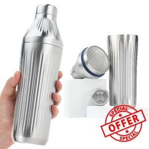 Elevated Craft Diamond Edition Hybrid Cocktail Shaker Set - Premium Vacuum Insulated Stainless Steel