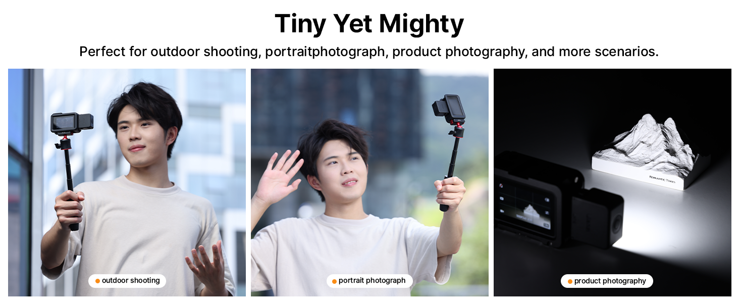 Magnetic Photography Lighting for DJI Osmo Action