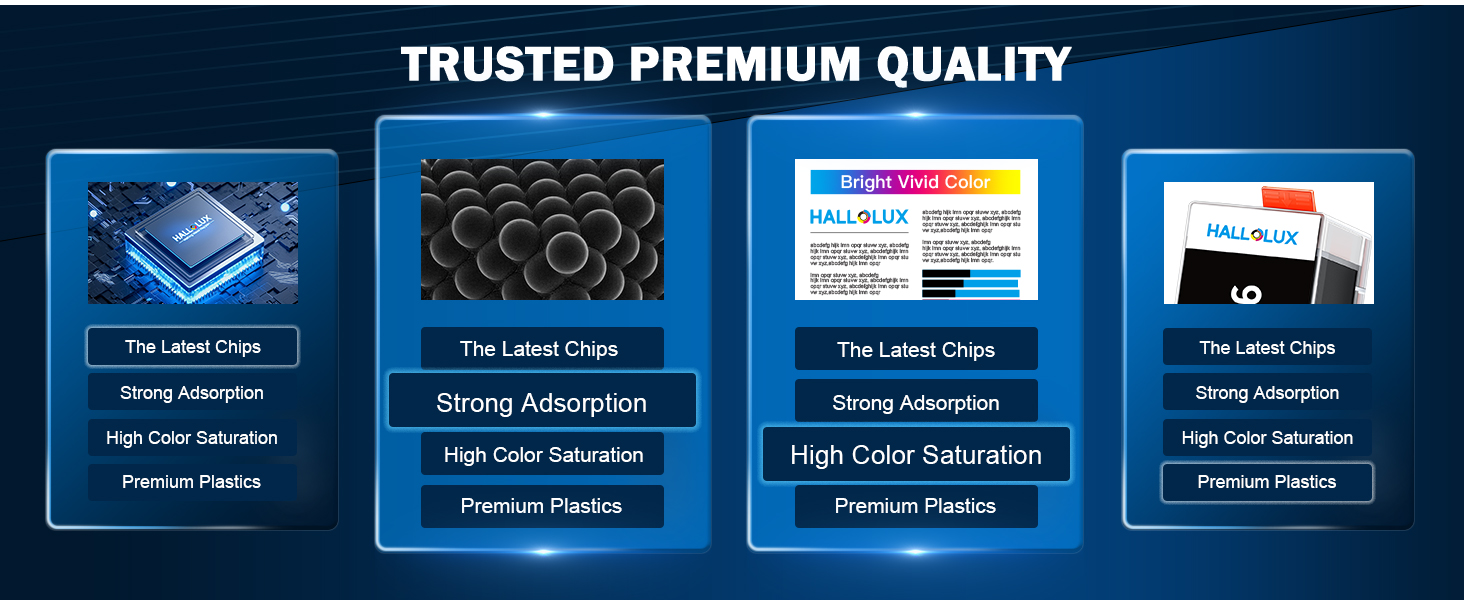 HALLOLUX 924e Ink Cartridges Compatible with HP OfficeJet Pro 8120 8122e 8123e 8124e 8125e 8130e