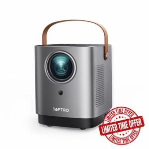[Unique Handle Design] 2025 Upgrade Mini Projector with 5G WiFi and Bluetooth