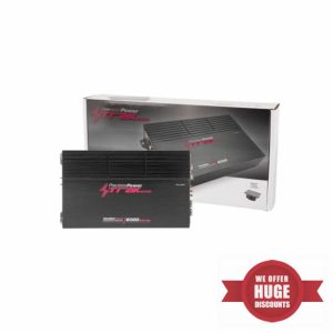 Precision Power Trax Micro Monoblock Class D Car Stereo Amplifier TM1.6000D – 6000W Single Channel Digital Subwoofer Amp with Wired Bass Control & High-Level Inputs for Powerful Audio