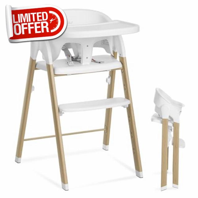 Evolur Nimbus Highchair in White