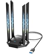 NEWFAST WiFi 6 AX3000 Wireless Adapter USB 3.0 High Gain Dual-Band USB Wi-Fi Dongle for PC, Wifi ...
