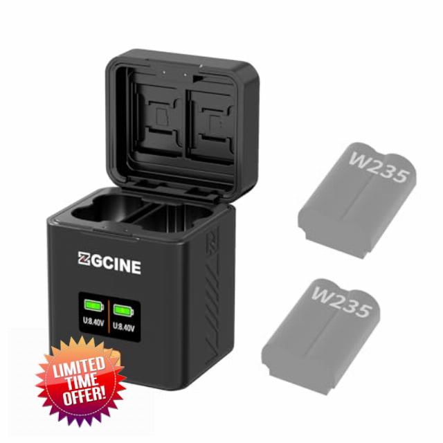 ZG CINE PS-W235 Charging Case Camera Battery Charging Box for FX NP-W235 Battery