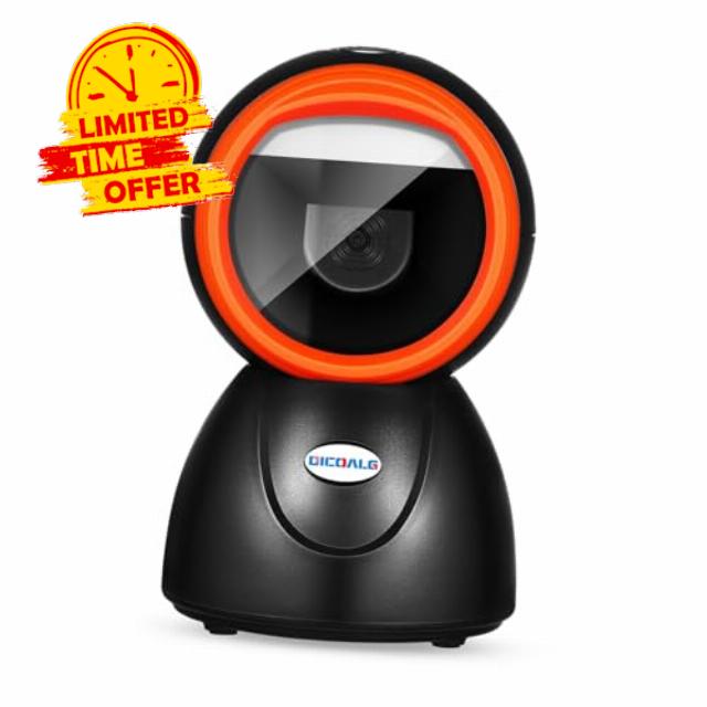jojofuny High-strength Material Reader Desktop Scanner for Inventory Manageme