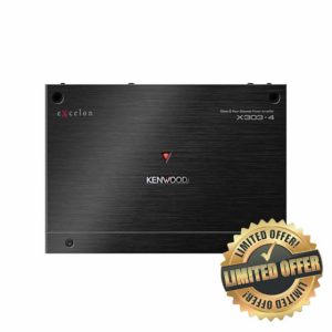 KENWOOD eXcelon X303-4 Class D 4-Channel Power Amplifier – High-Performance 600W Compact Amp with Adjustable Controls