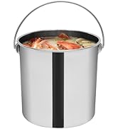 Stainless Steel Bucket with Lid 12L,Food Grade Stainless Steel Bucket,Food Bucket, Milk Water Buc...