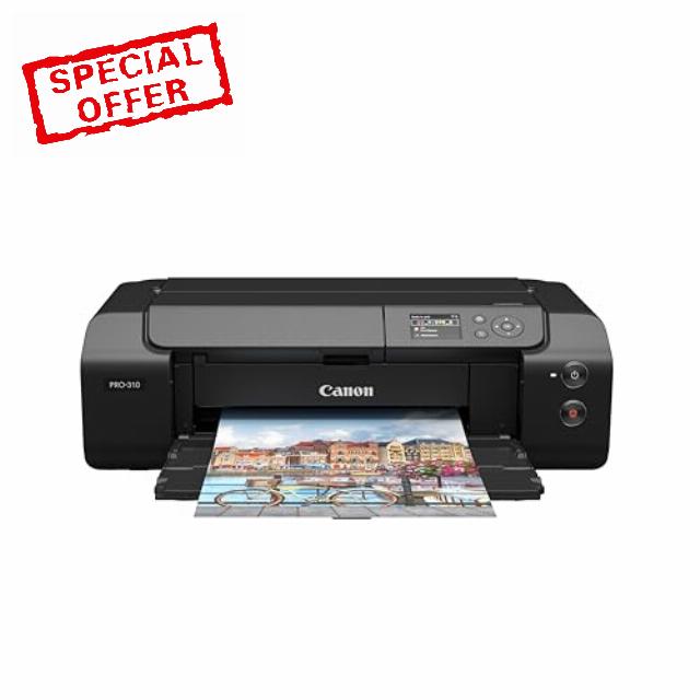 Canon imagePROGRAF PRO-310 A3 Plus Colour Photo Wireless Printer - 10-Pigment Based Ink Technology - Borderless Printing - WiFi & Ethernet Connectivity - Professional Photo Pri
