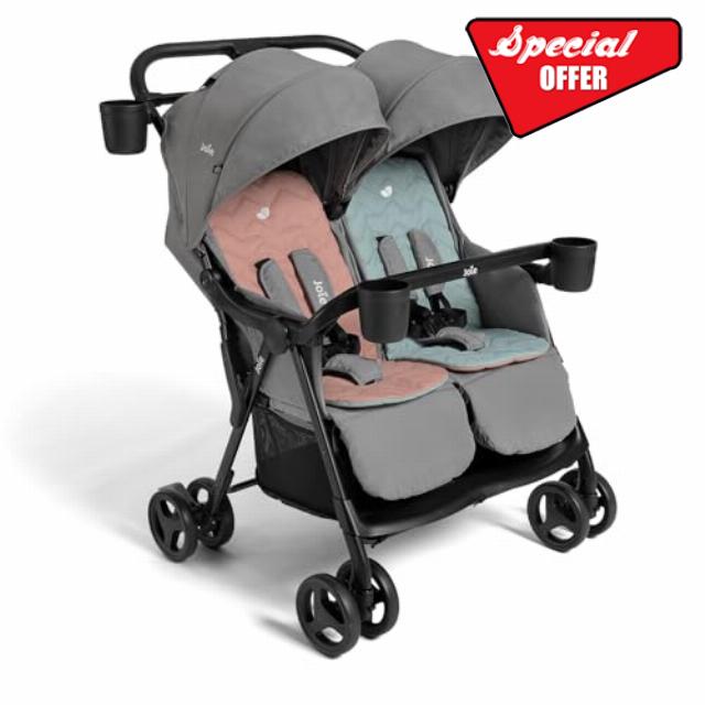 Rosemary Side-by-Side Double Stroller – Lightweight