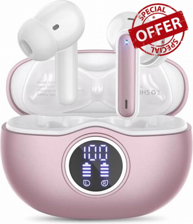 Wireless Earbuds Bluetooth Headphones 50H Playtime Ear Buds