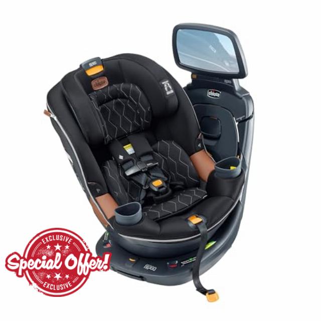 Chicco Fit360 Zip ClearTex Rotating Convertible Car Seat with Fit360 Mirror