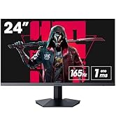KOORUI 24 Inch Gaming Monitor, 165Hz, FHD 1080P, VA, 1ms, AdaptiveSync Technology, Ultra-Thin Scr...