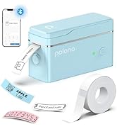 POLONO Label Maker Machine, P31 Portable Bluetooth Label Printer Wireless Handheld Sticker Maker ...