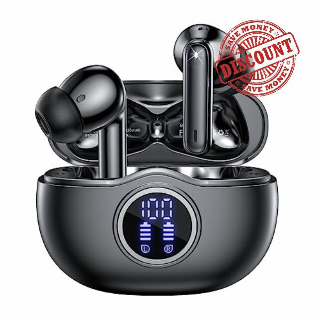 Wireless Earbuds Bluetooth Headphones 50H Playtime Ear Buds