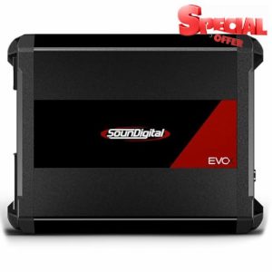 SounDigital EVOX2 1600.1-1 Ohm Monoblock 1600W RMS Bridged Power Car Amplifier