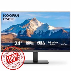 KOORUI 24-inch Computer Monitor Full HD 1920 x 1080p 100Hz VA Display 3000:1 Contrast Ratio with HDMI VGA