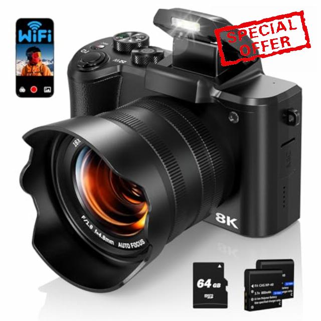 8K Digital Camera for Photography