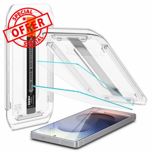 Spigen Glas.tR EZ Fit Tempered Glass Screen Protector for Samsung Galaxy S25 Ultra