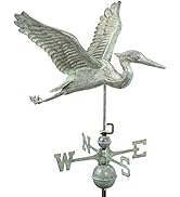 Good Directions 1975RED Bantam Red Rooster Weathervane, Pure Copper Hand Finished Multi-Color Patina