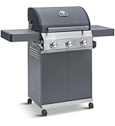 Grillstream Gourmet 4 Burner Freestanding Barbecue with Steak Shelf, Gas & Charcoal Hybrid Grill ...