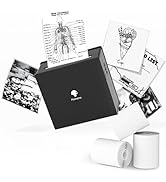 Phomemo M02 Mini Sticker Printer - Mini Bluetooth Printer Portable Photo Printer with USB Cable, ...