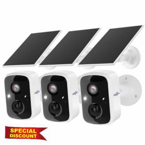 Hiseeu Solar Camera Security Outdoor