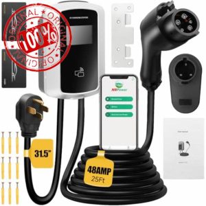 Level 2 EV Charger Stations 48Amp/11.5KW - Smart Display