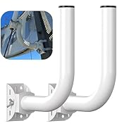 Gusfeliz Universal Wall Mounting Bracket with 3 Loops, Stainless Steel Vertical Pole Mount Adapte...