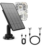 Solar Panel for Google Nest Camera (Battery Version), 4W Google Solar Panel with 360° Adjustable ...