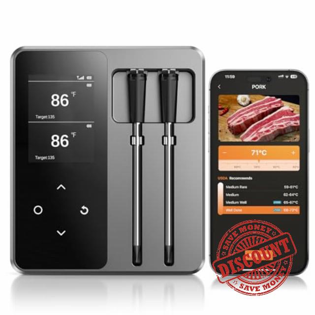 Wireless Meat Thermometer with App Control